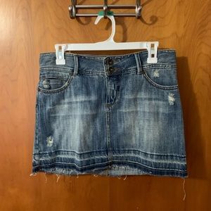 Nitrogen Signature Jeans-Denim Mini Skirt